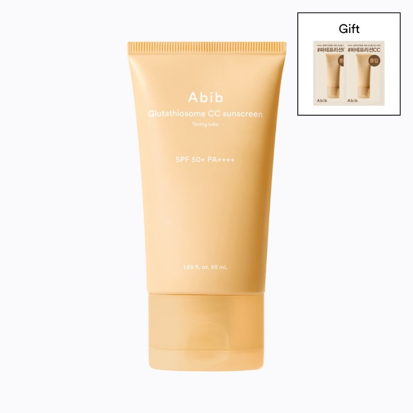 Abib 글루타치온좀 CC 선크림 토닝 튜브 SPF50+ PA++++ 50ml