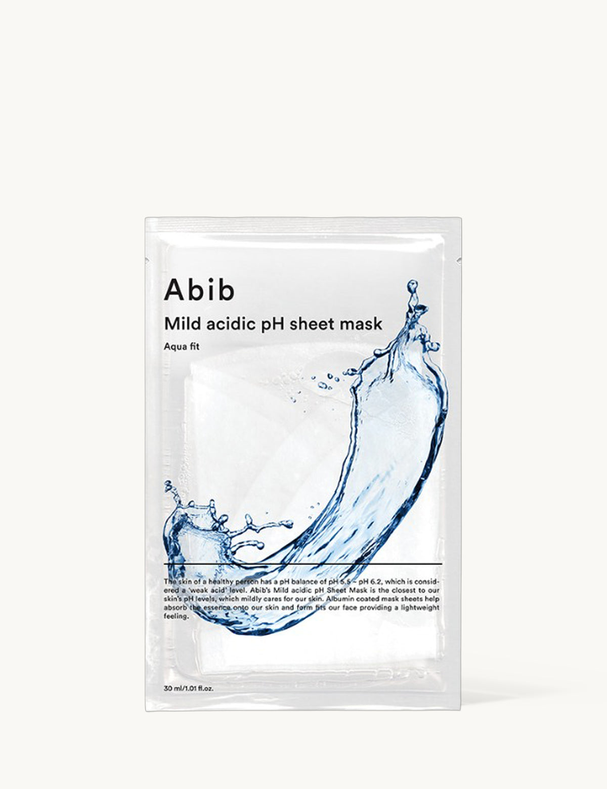 Mild Acidic pH Sheet Mask Aqua Fit