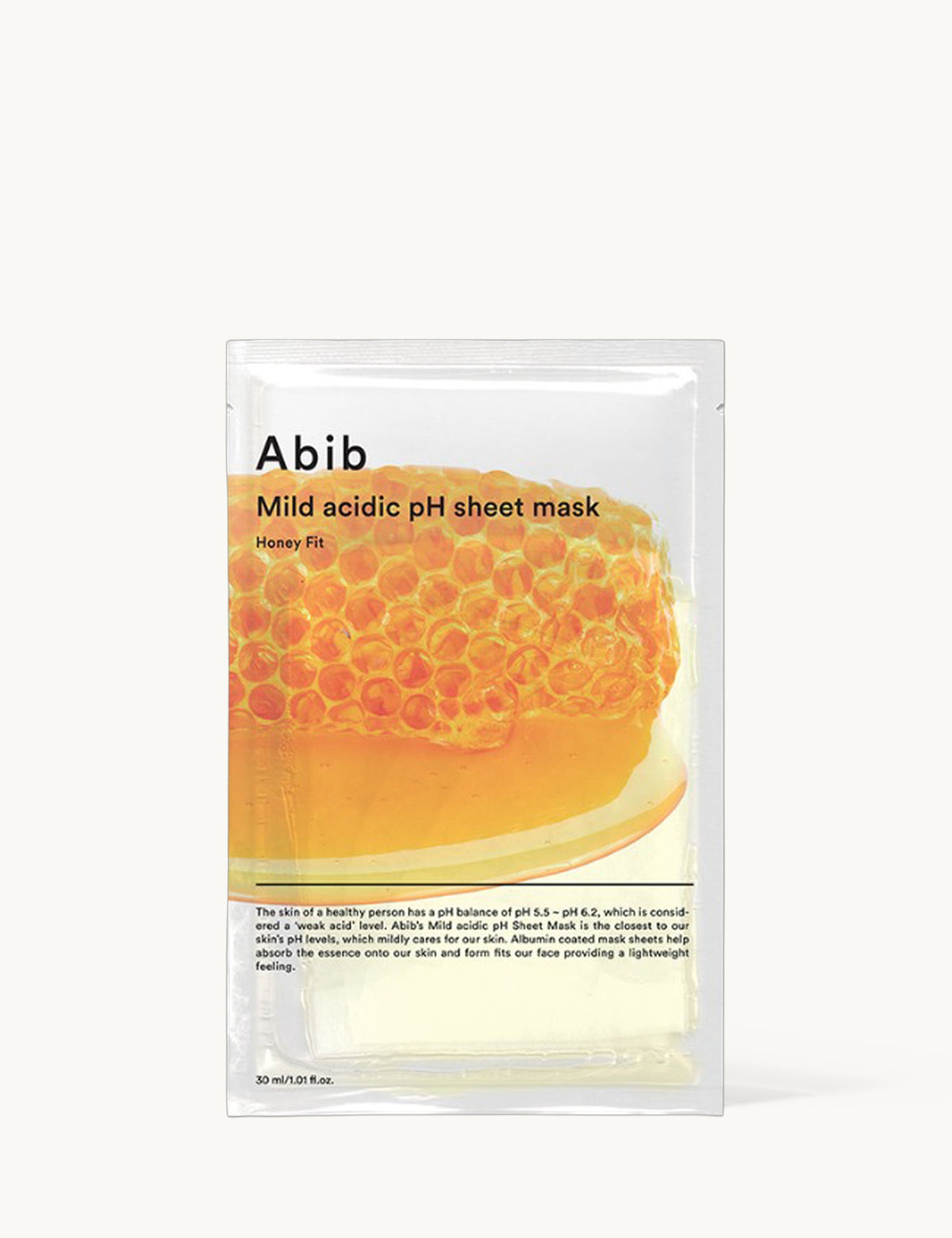 Mild Acidic pH Sheet Mask Honey Fit