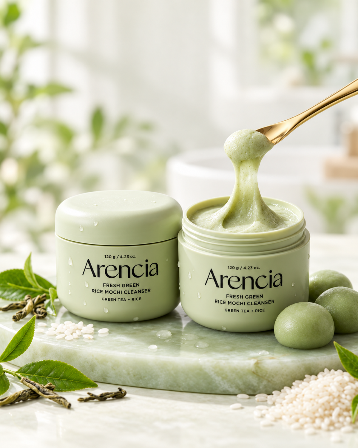Arencia Fresh Green Rice Mochi Cleanser