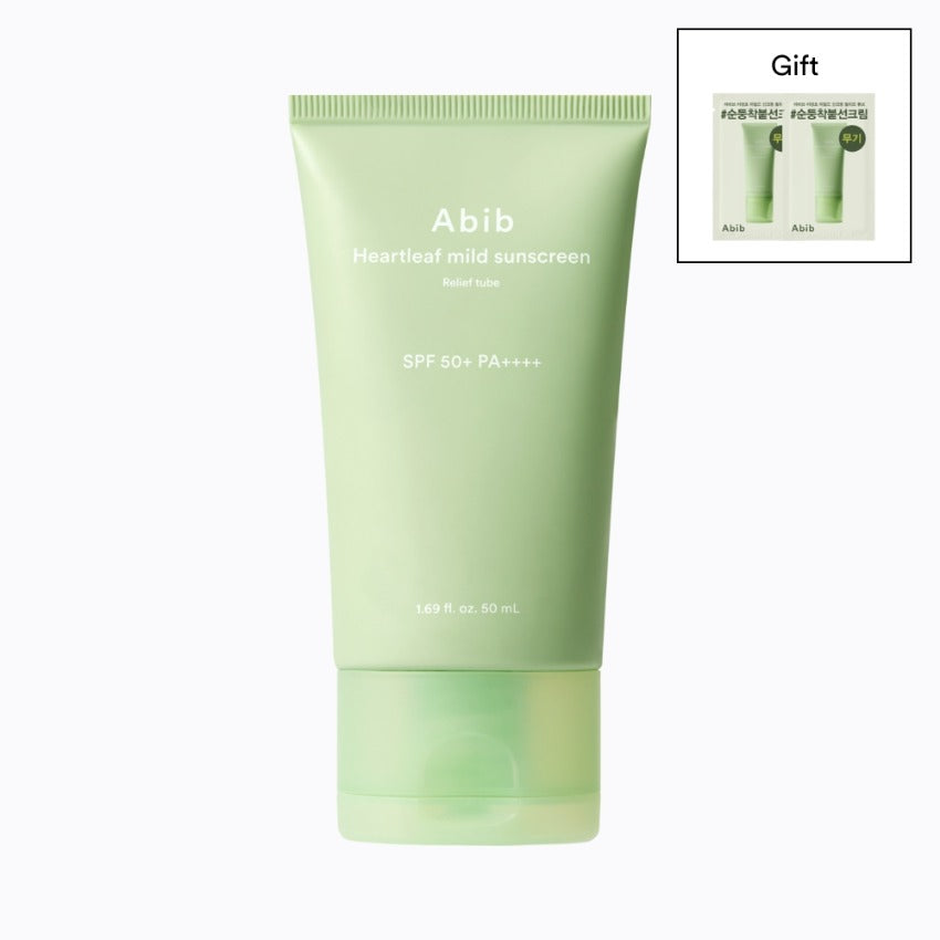 Abib 어성초 마일드 선크림 릴리프 튜브 SPF50+ PA++++ 50ml